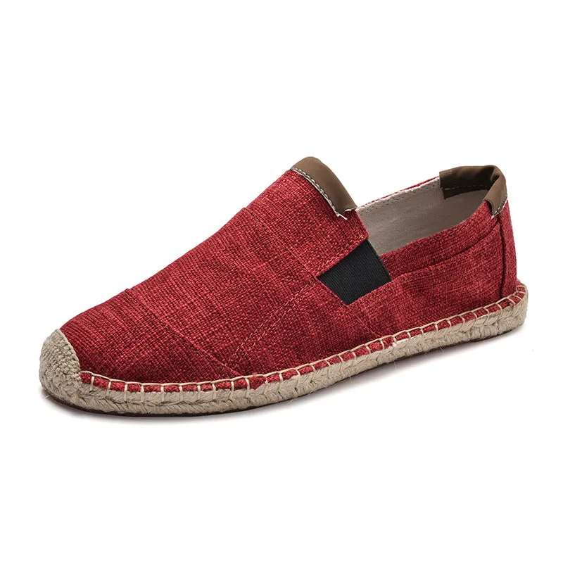 Colin | Chaussures en paille en toile faites main