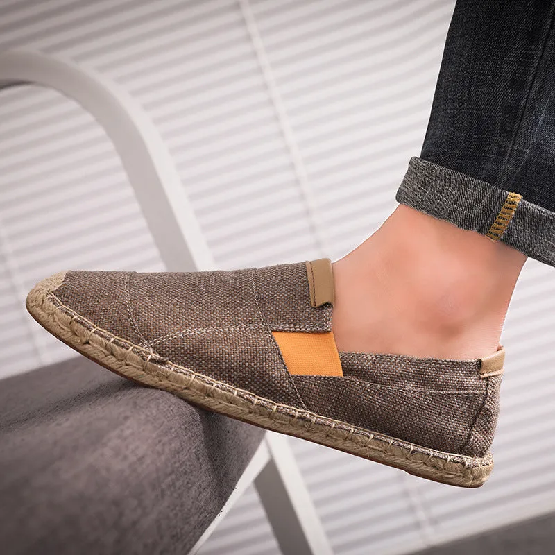 Colin | Chaussures en paille en toile faites main