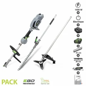 Pack multioutils jardin débroussailleuse taille-haies batterie chargeur 56v ego