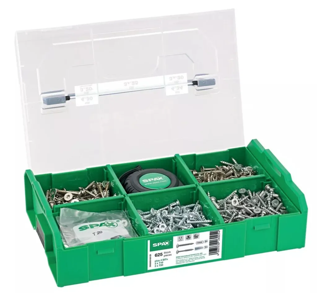 Vis à bois aggloméré : Box vis pour meuble 625 pieces