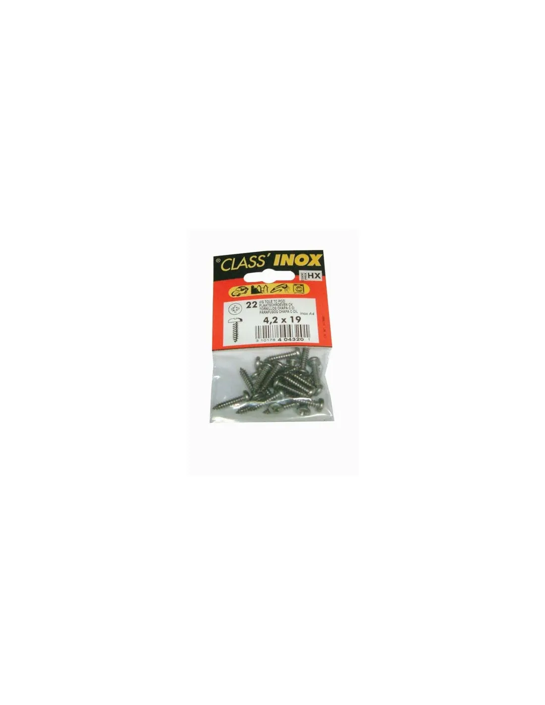 Vis tôle tc pozi inox 3.9x25 - VYNEX